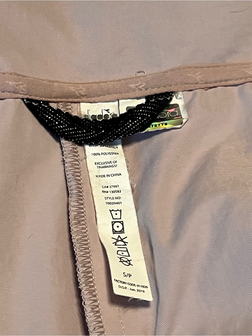Women’s Hooded Long Jacket - Blush Pink - Picture 3 of 5